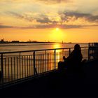 Sonnenuntergang im Hafen Rotterdam 03