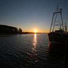 Sonnenuntergang im Hafen Schaprode