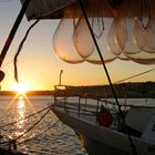 Sonnenuntergang im Hafen / Tramonto al porto