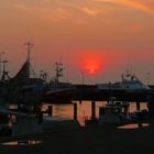 Sonnenuntergang im Hafen von Bagenkop
