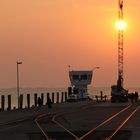 Sonnenuntergang im Hafen von Dagebüll