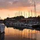 Sonnenuntergang im Hafen von Eckernförde