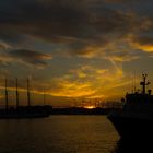 Sonnenuntergang im Hafen von Torrevieja