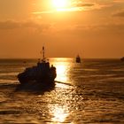 Sonnenuntergang im Hafen von Zadar