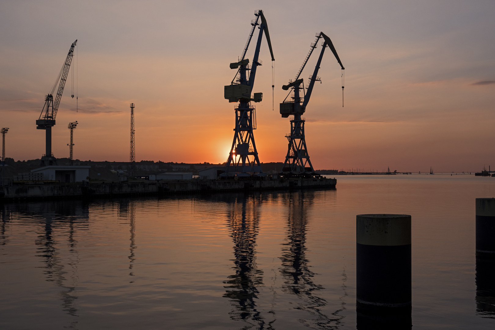 Sonnenuntergang im Hafen Wismar_02