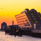 Sonnenuntergang im Hamburger Hafen