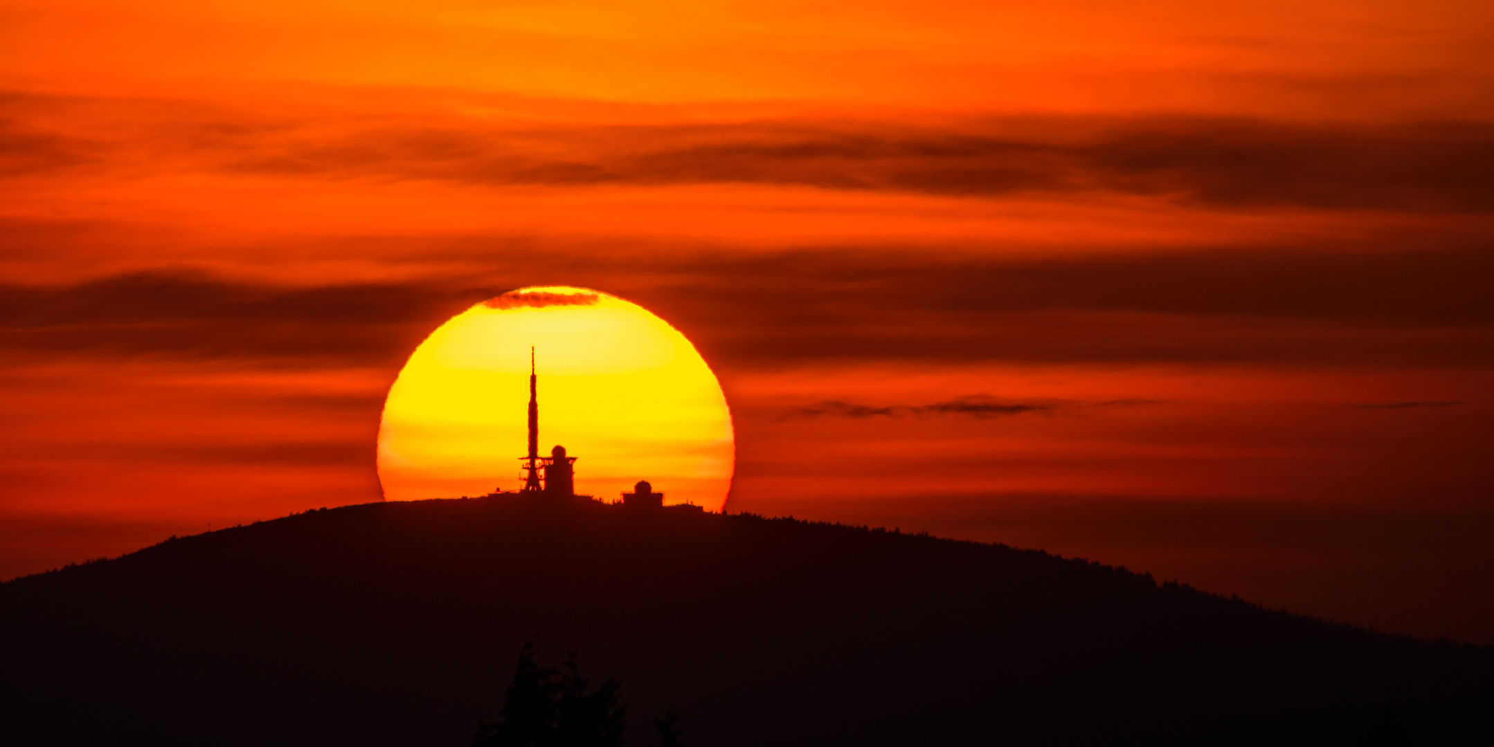 Sonnenuntergang im Harz 