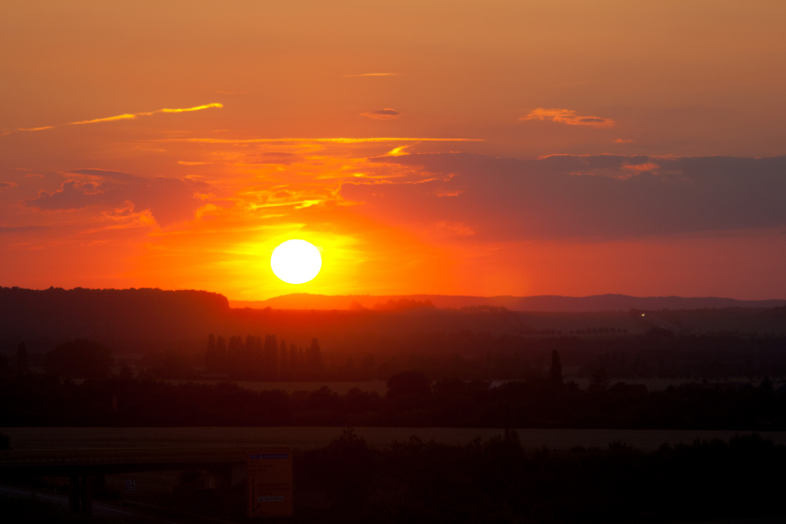 Sonnenuntergang im Harzvorland