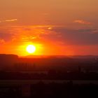 Sonnenuntergang im Harzvorland