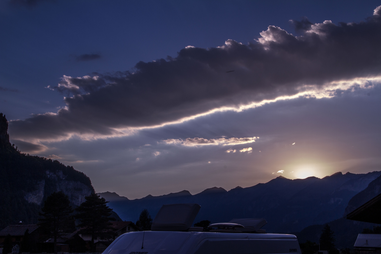 Sonnenuntergang im Haslital