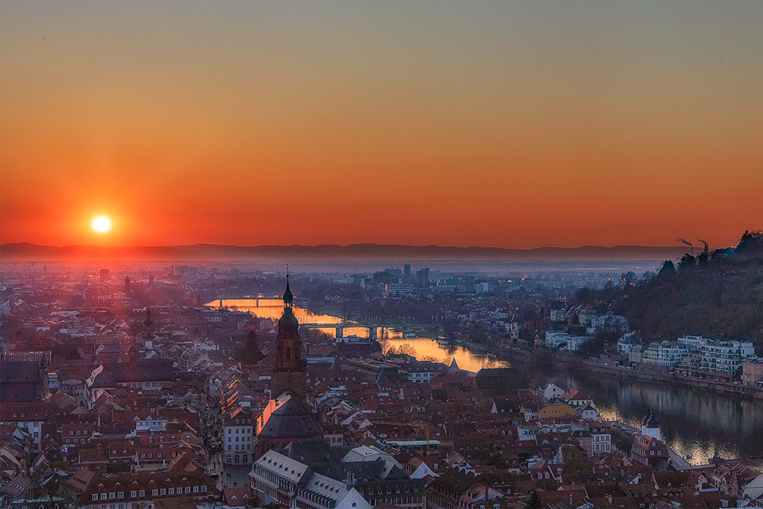 Sonnenuntergang im Heidelberg