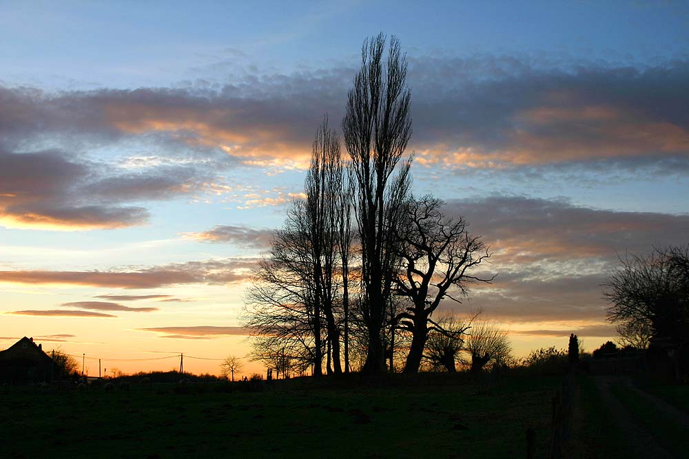 Sonnenuntergang im Herbst