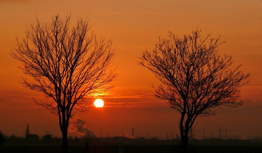 Sonnenuntergang im Herbst