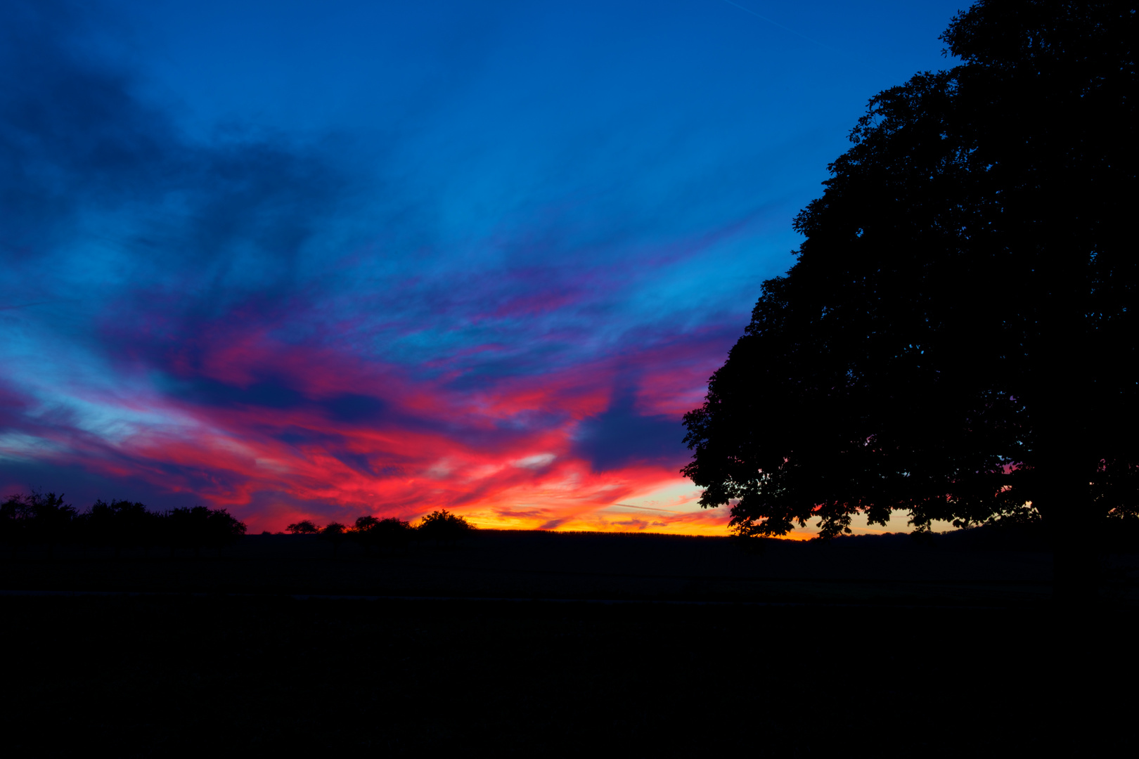 Sonnenuntergang im Herbst