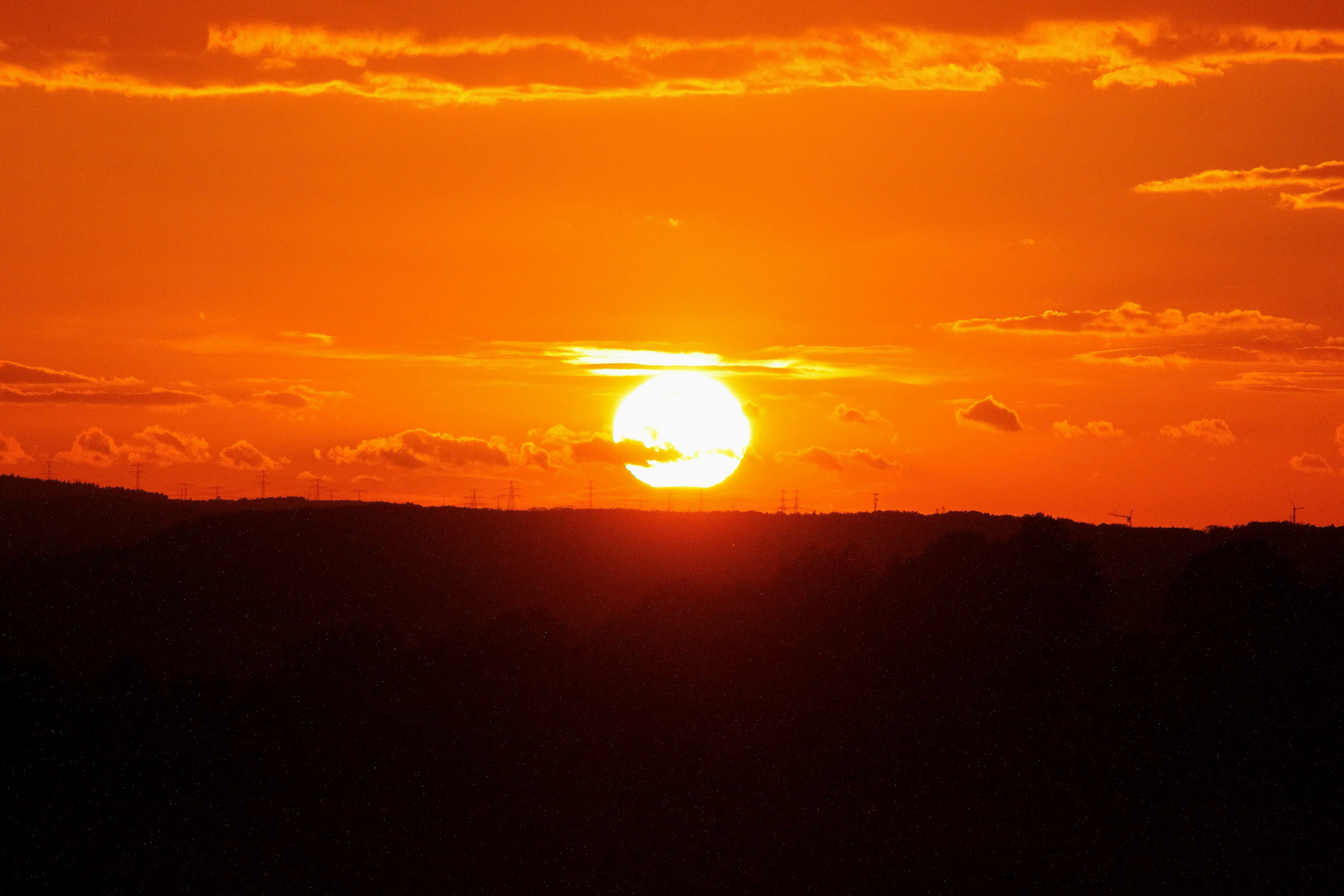 Sonnenuntergang im Herbst