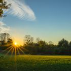 Sonnenuntergang im Herbst