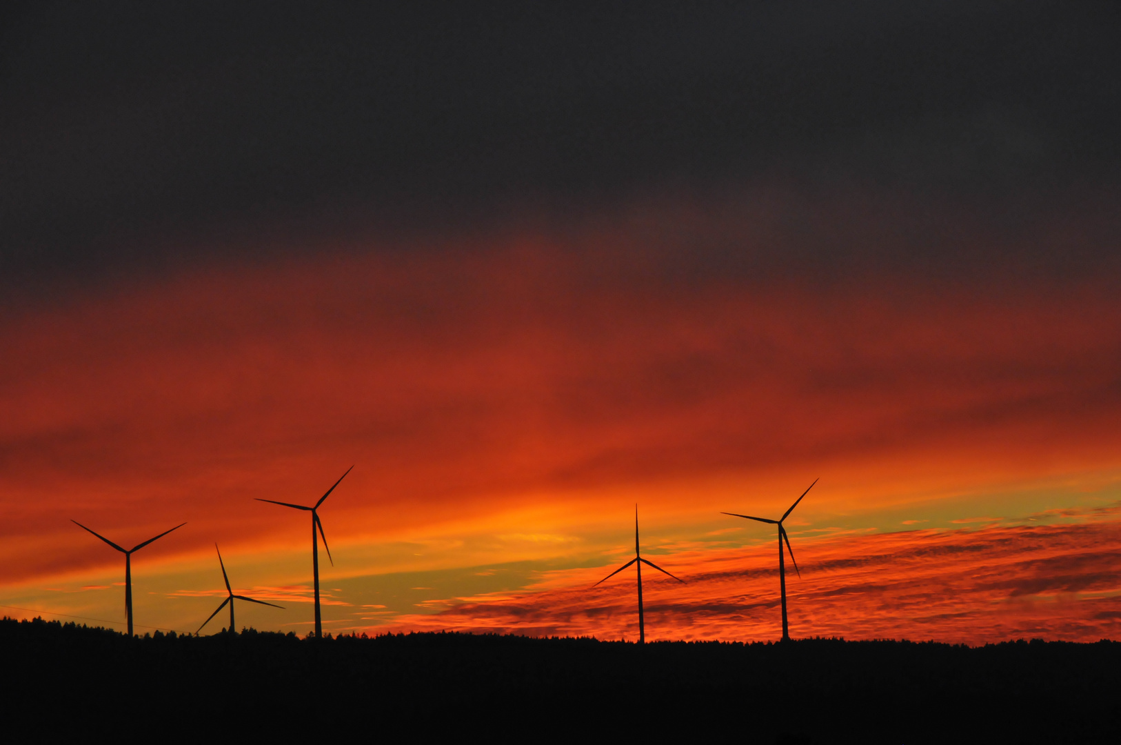 Sonnenuntergang im Herbst