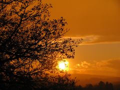 Sonnenuntergang im Herbst