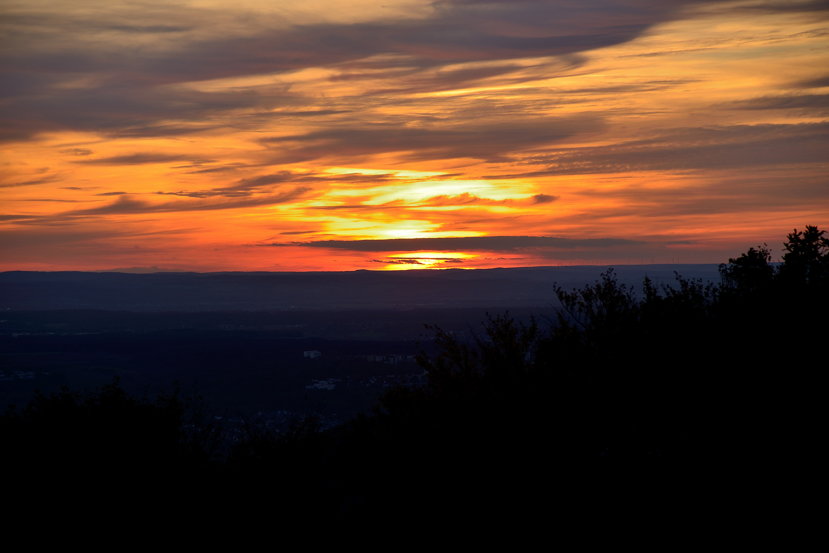 Sonnenuntergang im Herbst