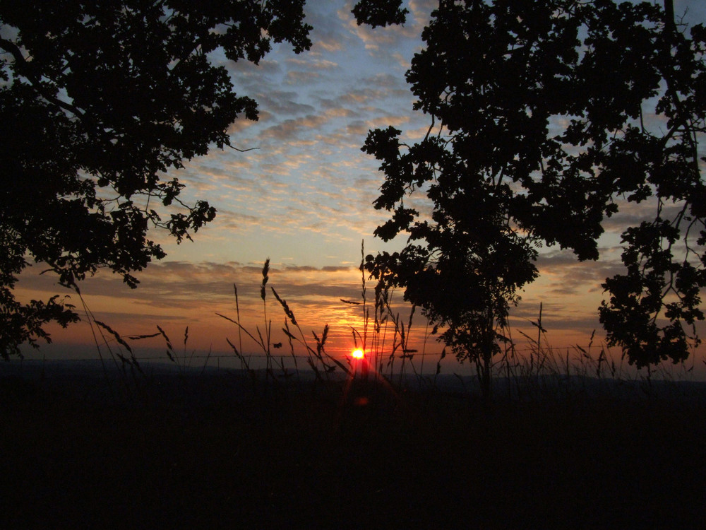 Sonnenuntergang im Herbst