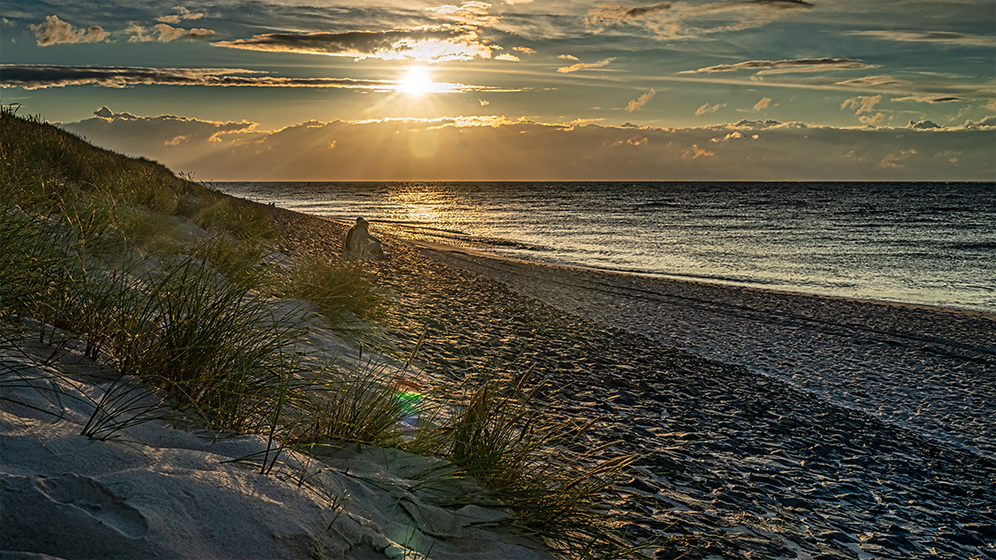 Sonnenuntergang im Herbst