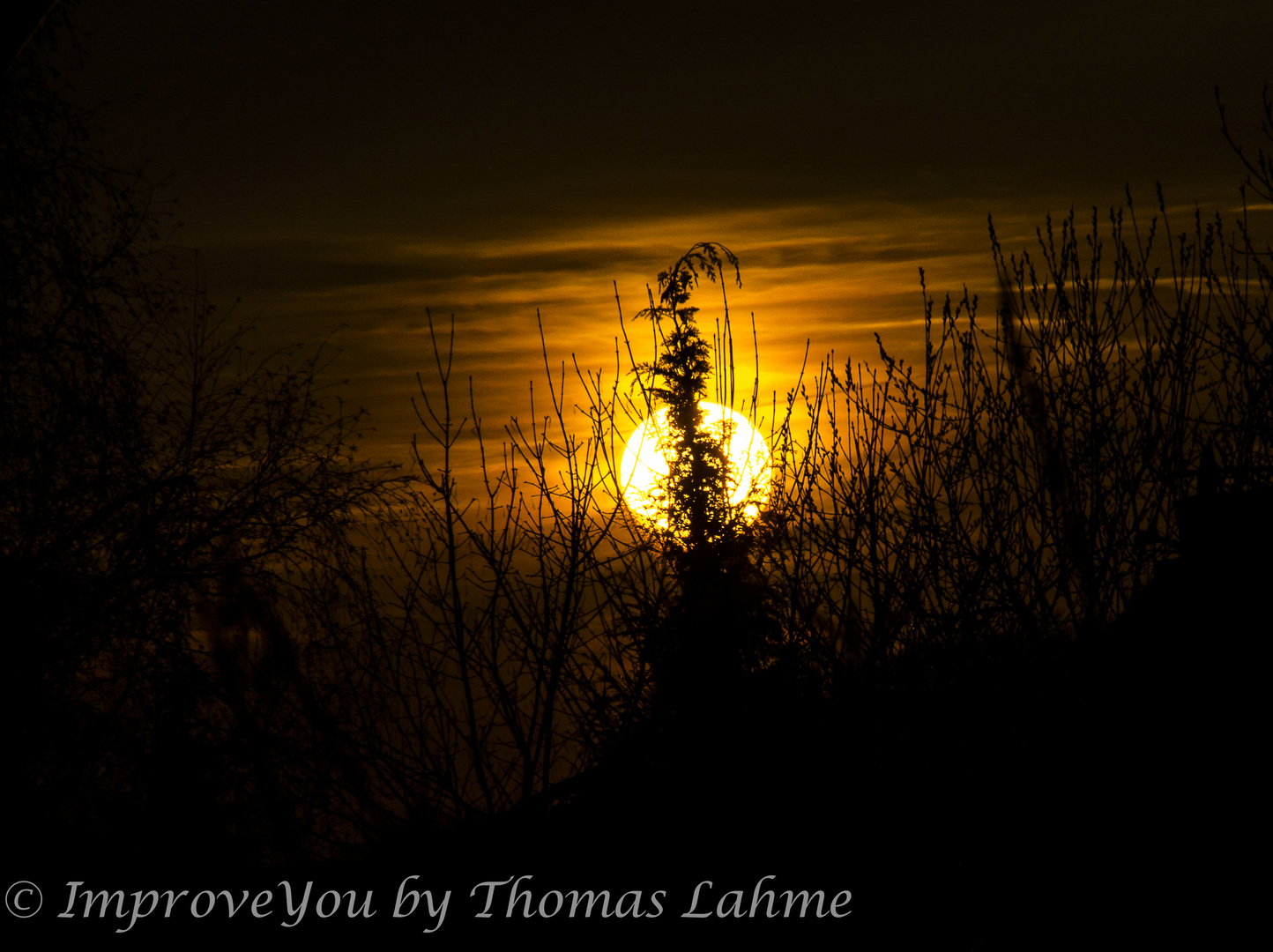 Sonnenuntergang im Herbst