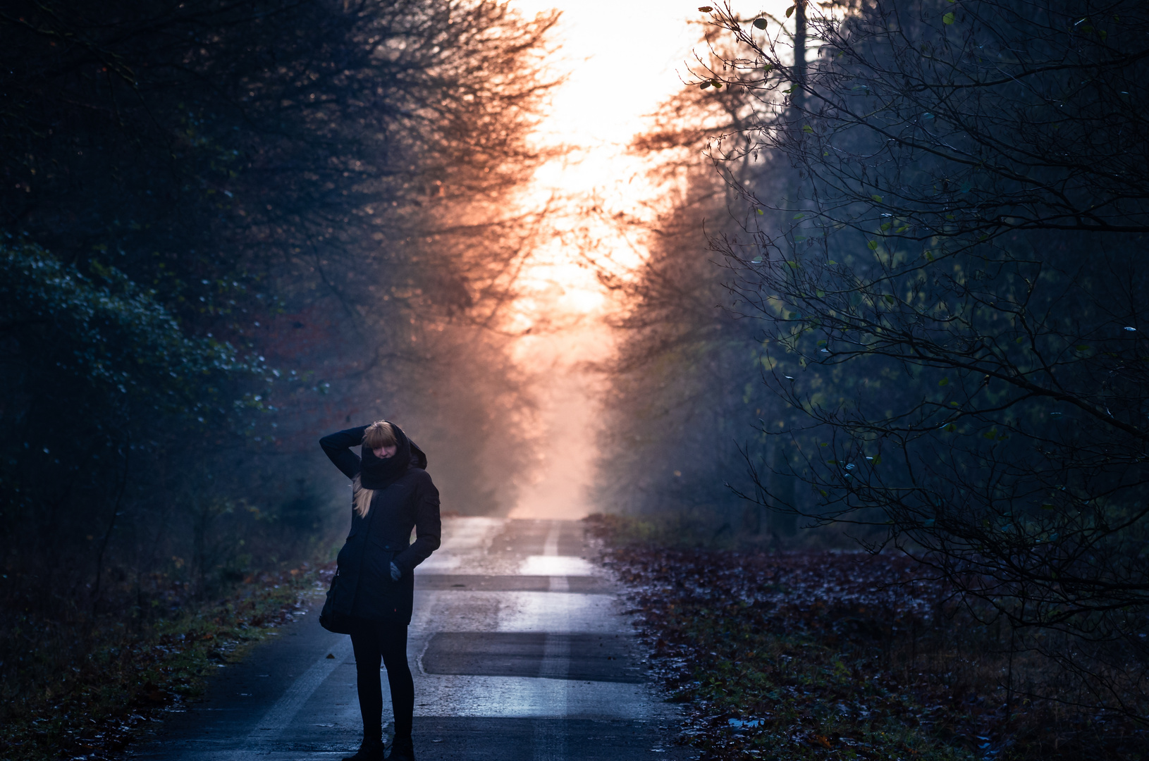 Sonnenuntergang im Herbst