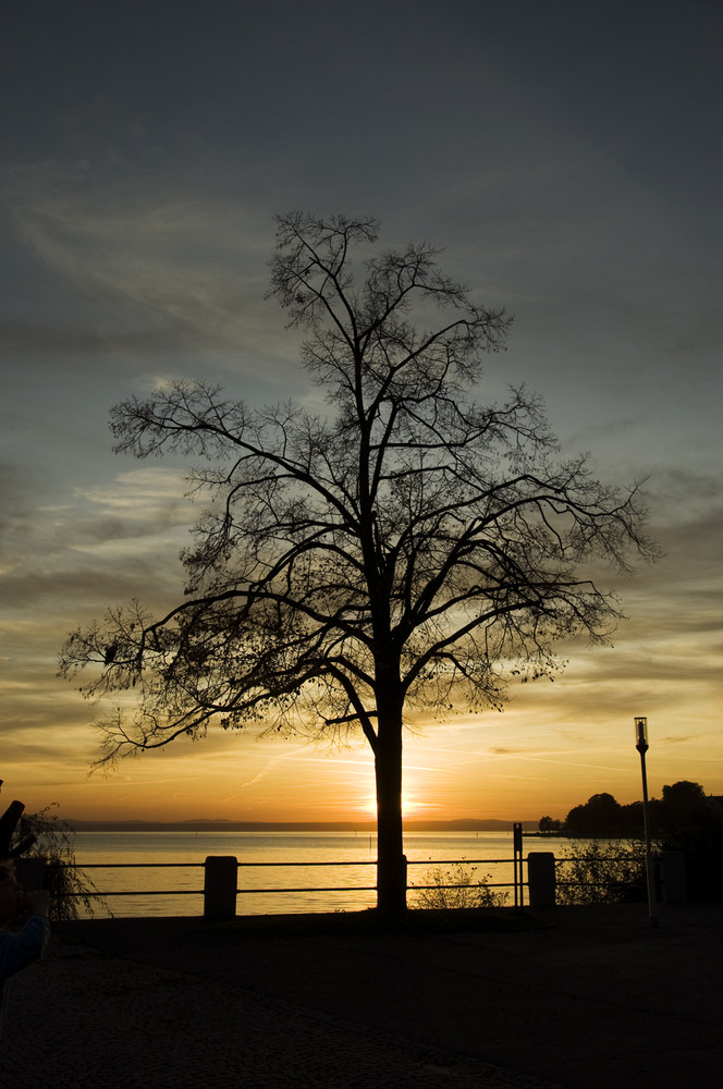 Sonnenuntergang im Herbst