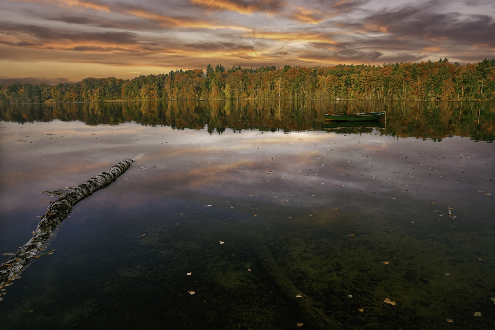 Sonnenuntergang im Herbst