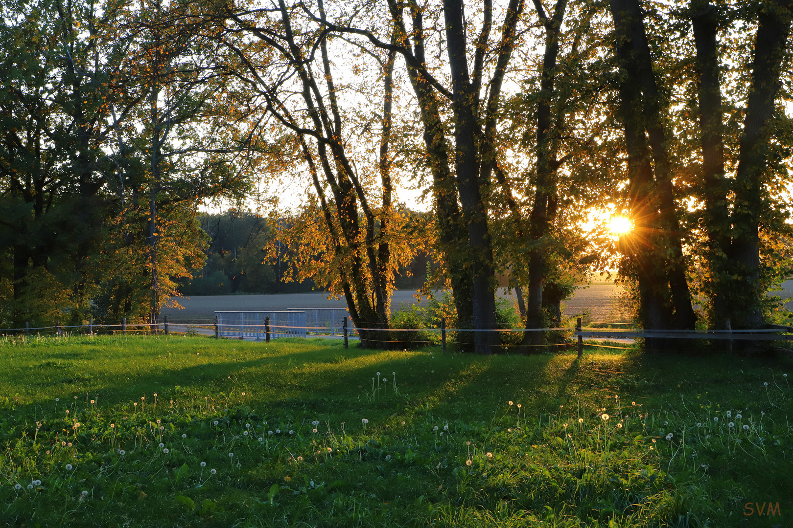 Sonnenuntergang im Herbst