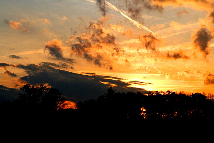 Sonnenuntergang im Herbst