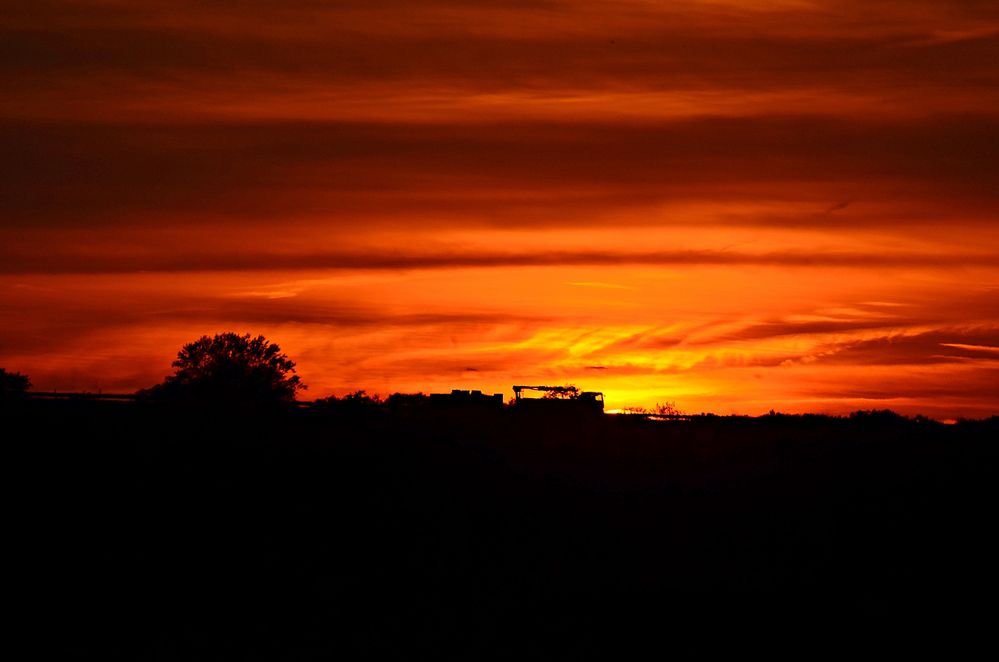 Sonnenuntergang im Herbst