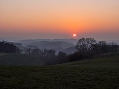 Sonnenuntergang im Herbst