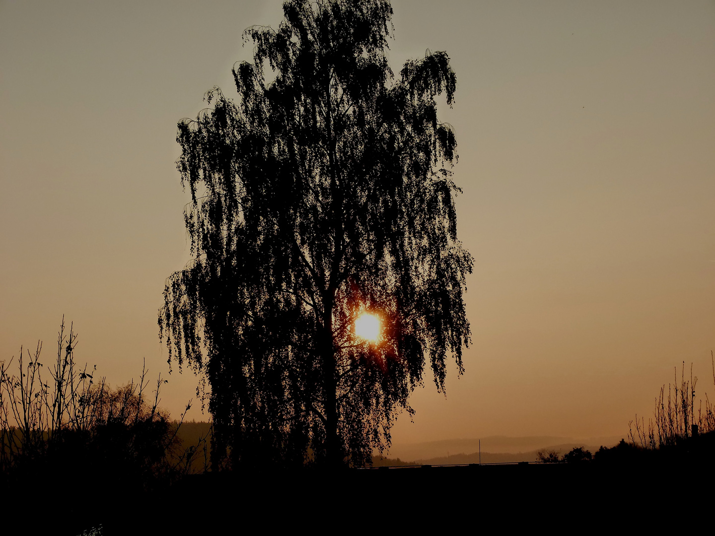 Sonnenuntergang im Herbst