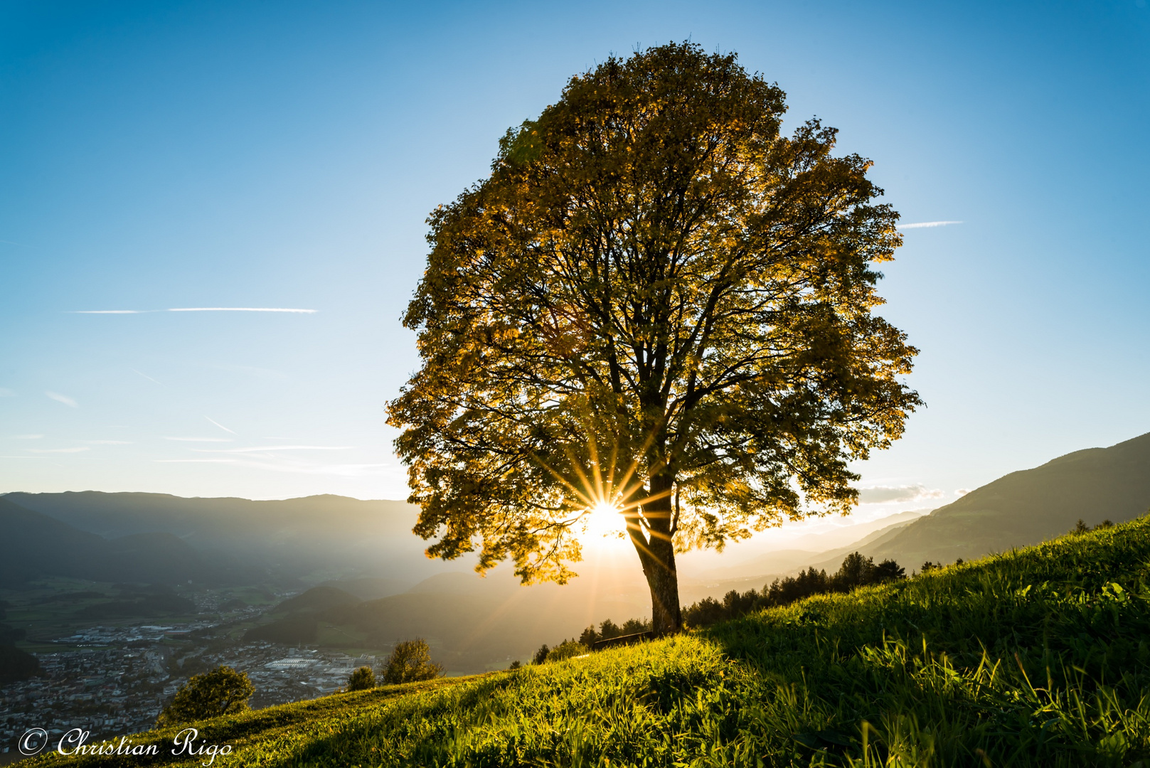 Sonnenuntergang im Herbst