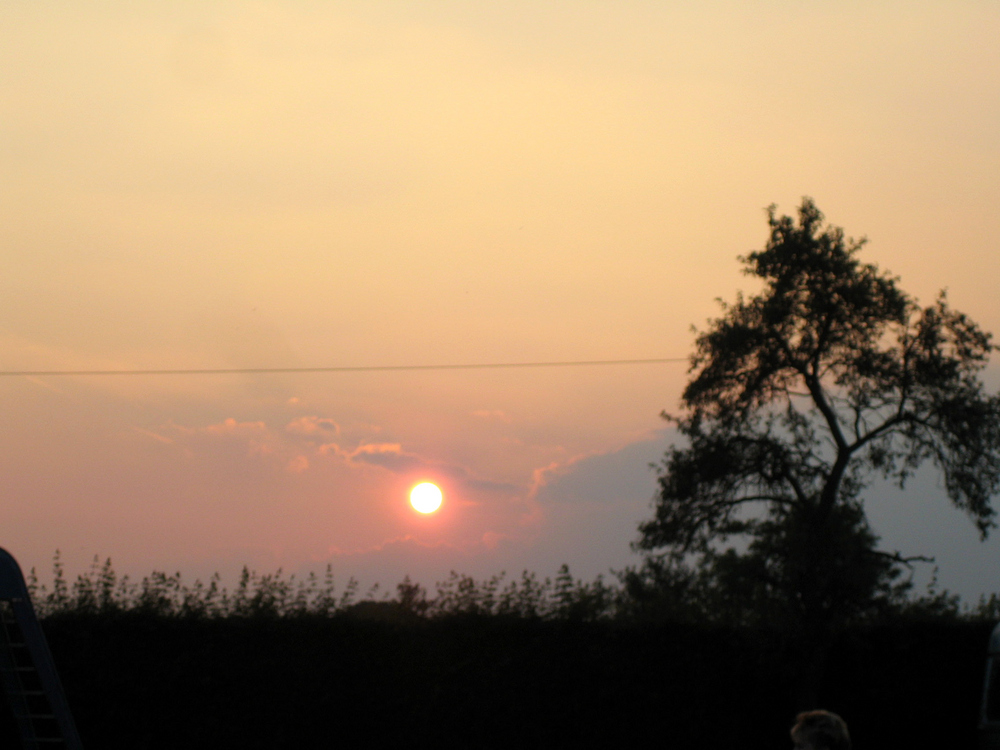 ...Sonnenuntergang im Hessenland