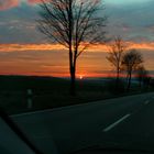 Sonnenuntergang im hessischen Hinterland