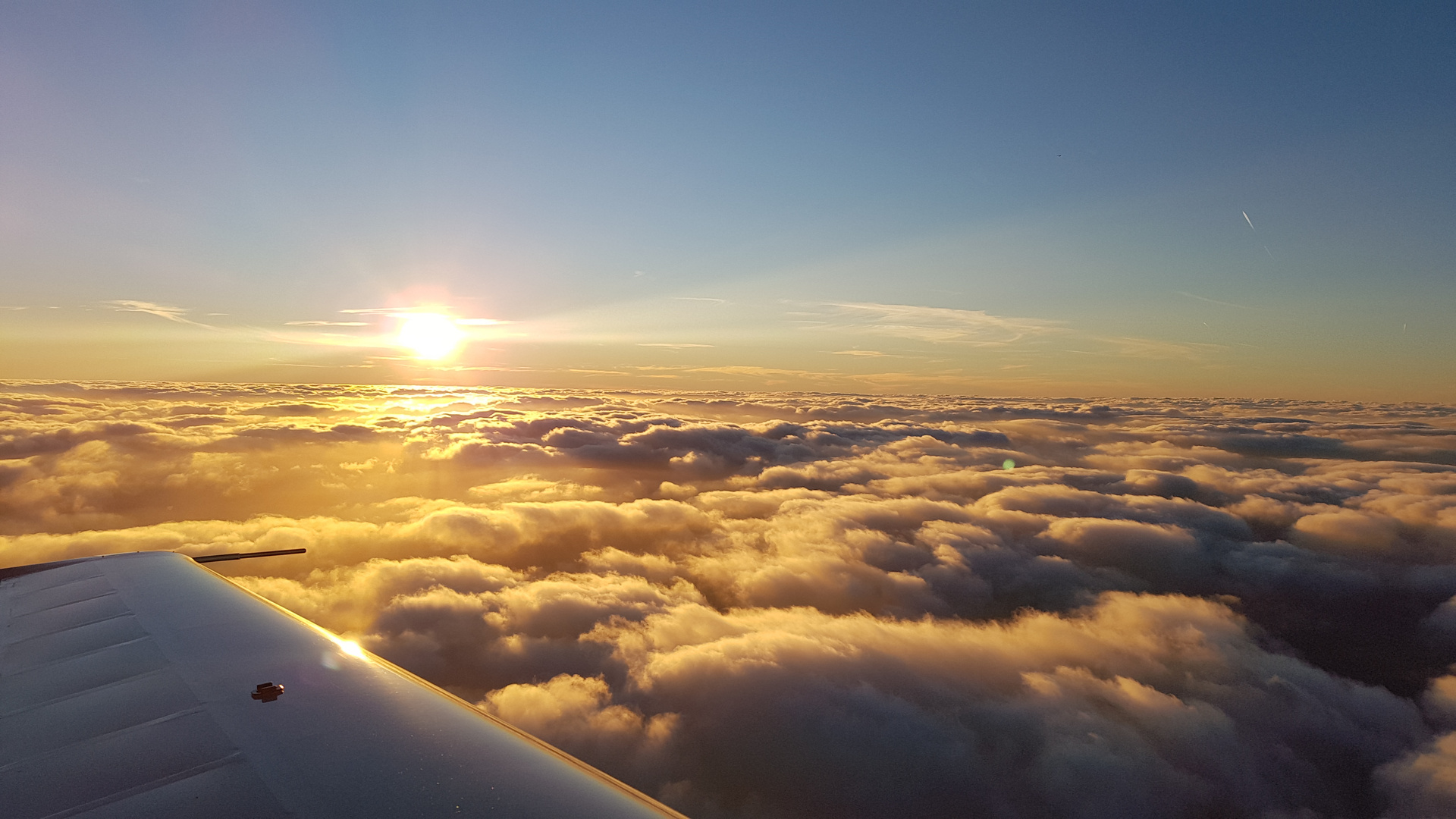 Sonnenuntergang im Himmel 