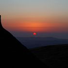 Sonnenuntergang im Hochland