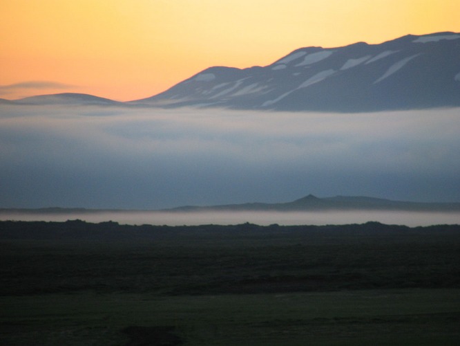 Sonnenuntergang im Hochland