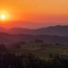 Sonnenuntergang im Hochschwarzwald 