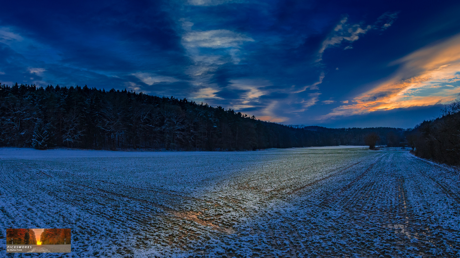 Sonnenuntergang im Hopfental