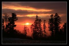 Sonnenuntergang im Hotzenwald