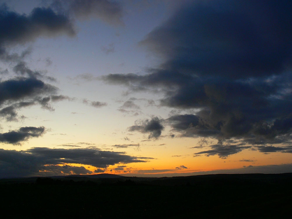 Sonnenuntergang im Hunsrück