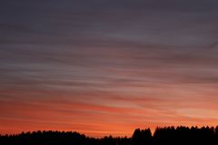 Sonnenuntergang im Hunsrück - Reihe aus 7 Bildern