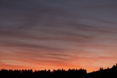 Sonnenuntergang im Hunsrück - Reihe aus 7 Bildern