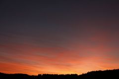 Sonnenuntergang im Hunsrück - Reihe aus 7 Bildern