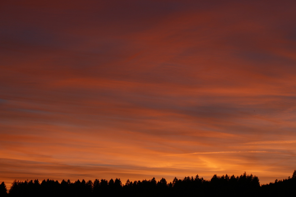 Sonnenuntergang im Hunsrück - Reihe aus 7 Bildern