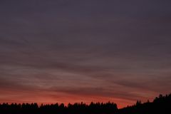 Sonnenuntergang im Hunsrück - Serie aus 10 Bildern