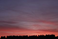 Sonnenuntergang im Hunsrück - Serie aus 10 Bildern